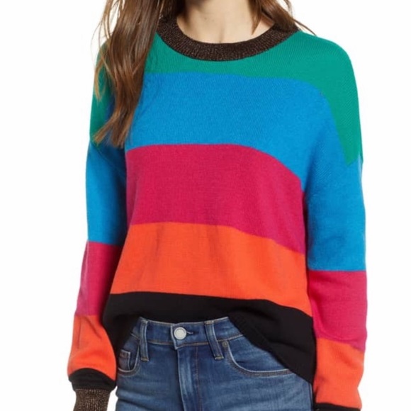 PAM AND GELA multicolor striped sweater SMALL - Picture 14 of 15